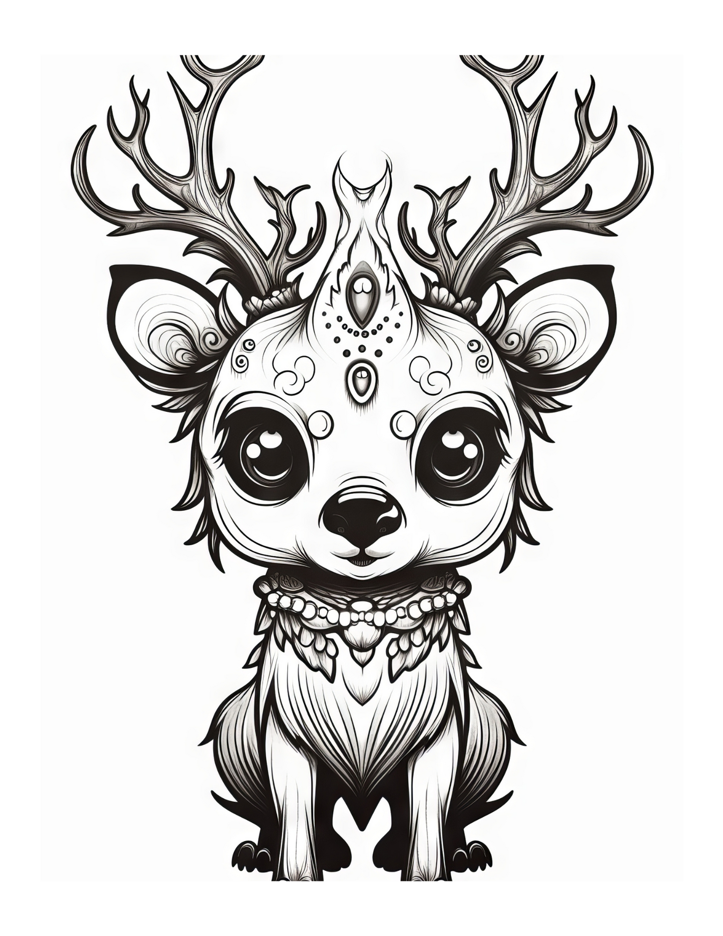 Creepy Cute Animals - Instantly Downloadable Digital Adult Colouring Book