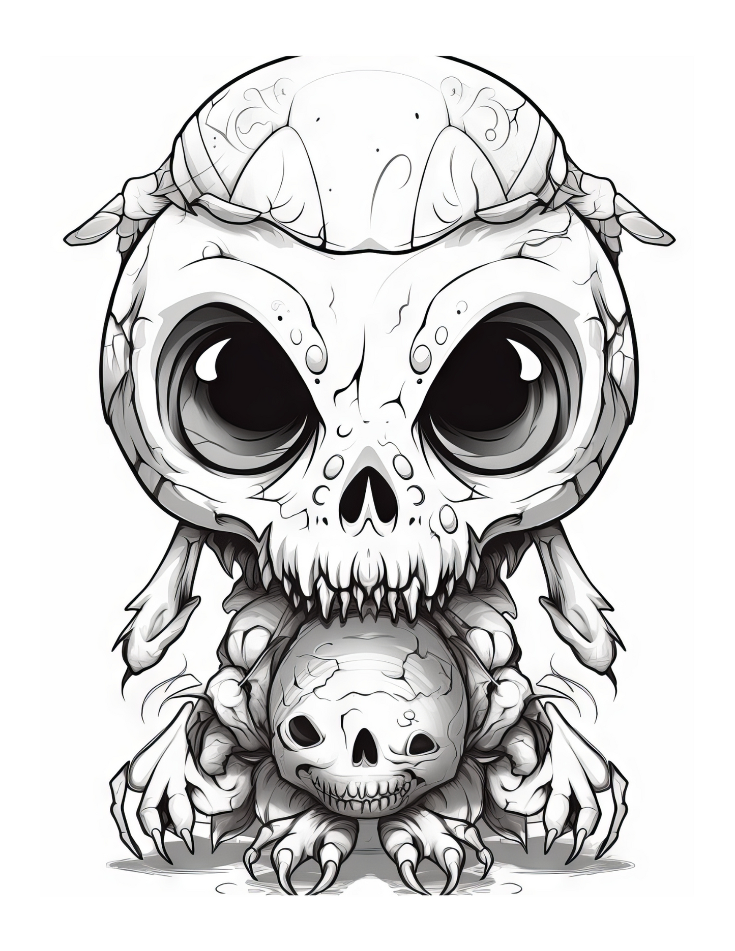 Creepy Cute Animals - Instantly Downloadable Digital Adult Colouring Book