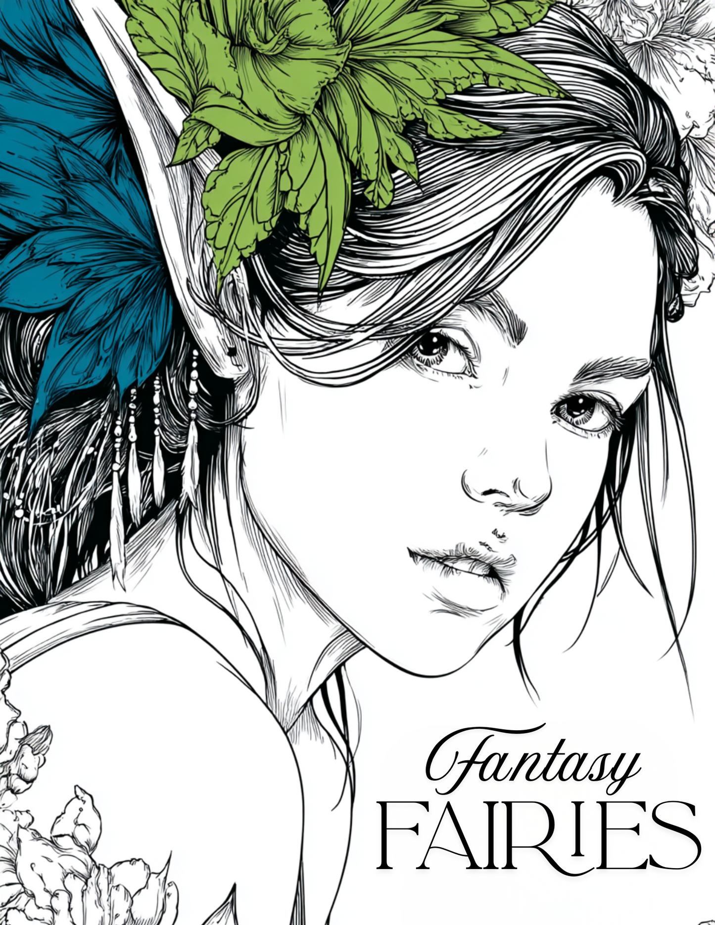 Fantasy Fairies - Instantly Downloadable Digital Adult Colouring Book