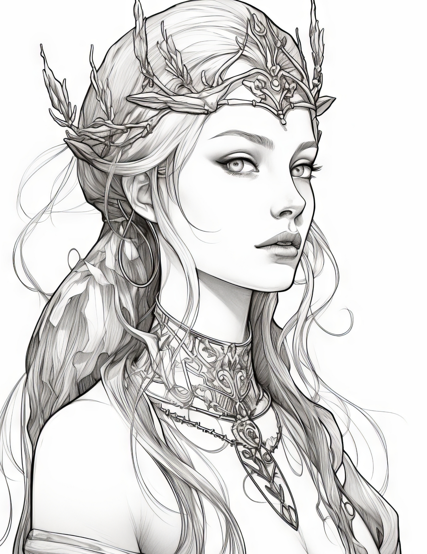 Fantasy Fairies - Instantly Downloadable Digital Adult Colouring Book