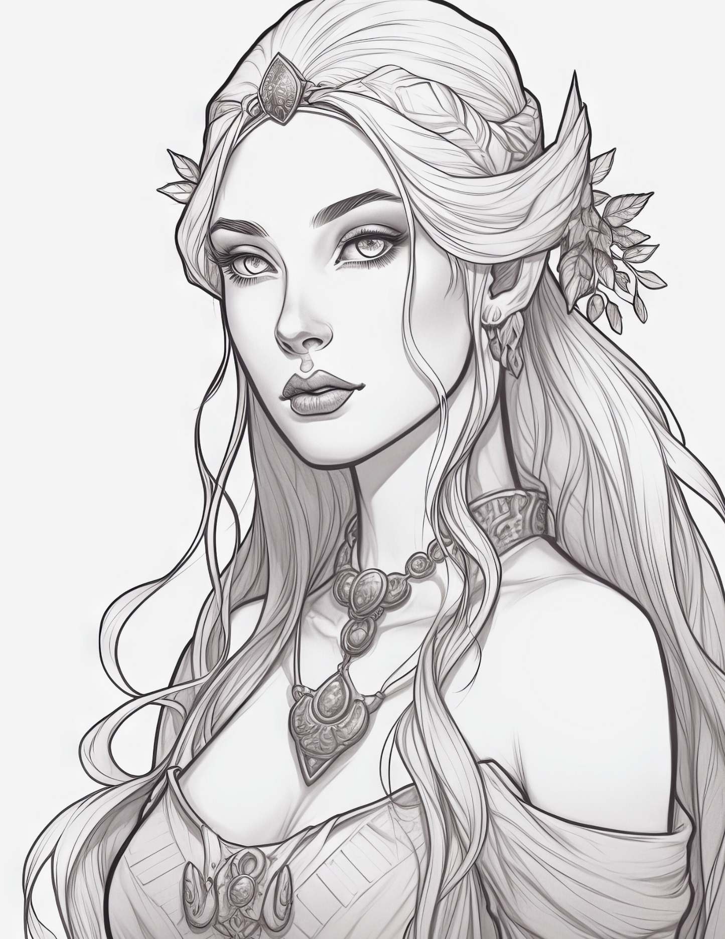 Fantasy Fairies - Instantly Downloadable Digital Adult Colouring Book