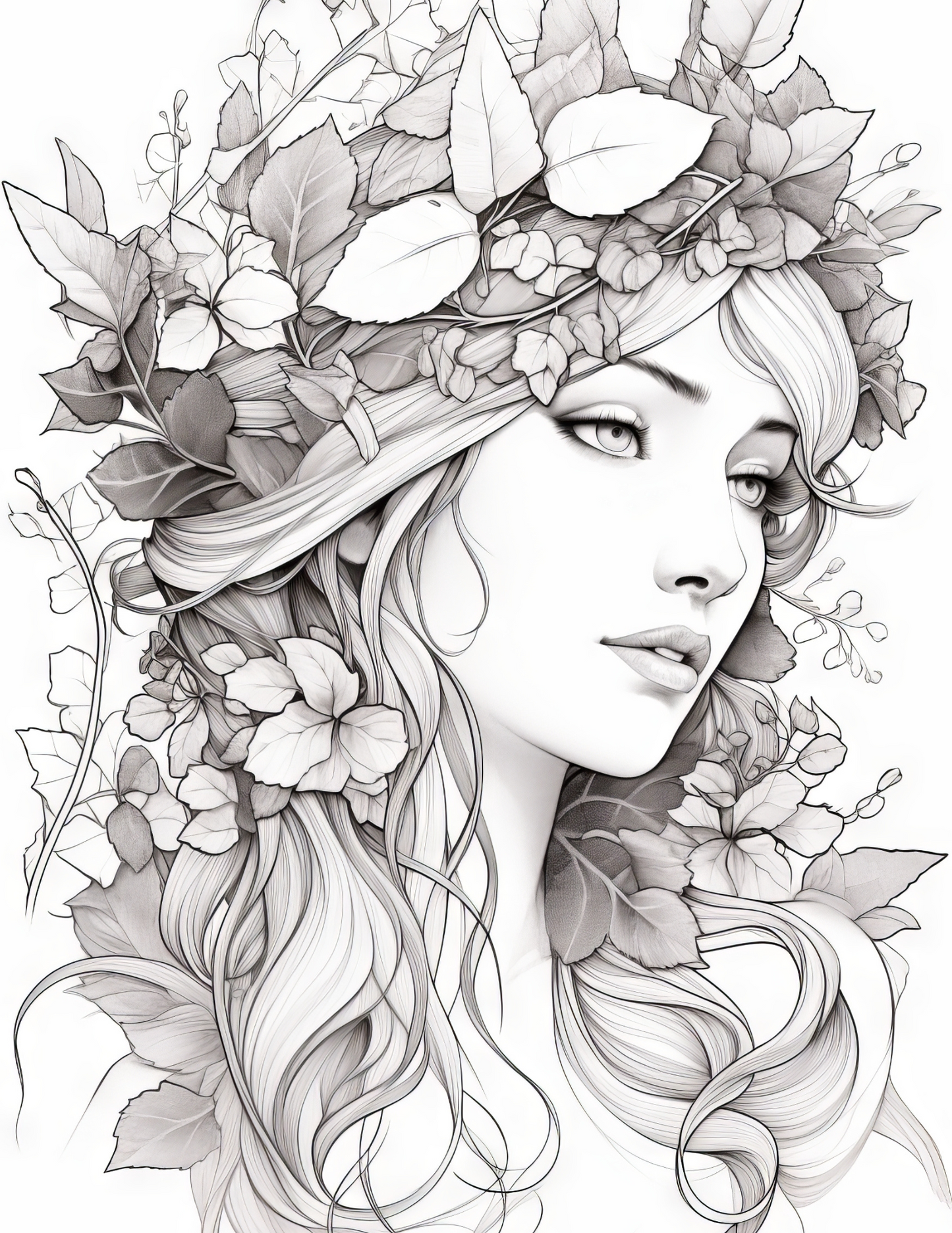 Fantasy Fairies - Instantly Downloadable Digital Adult Colouring Book