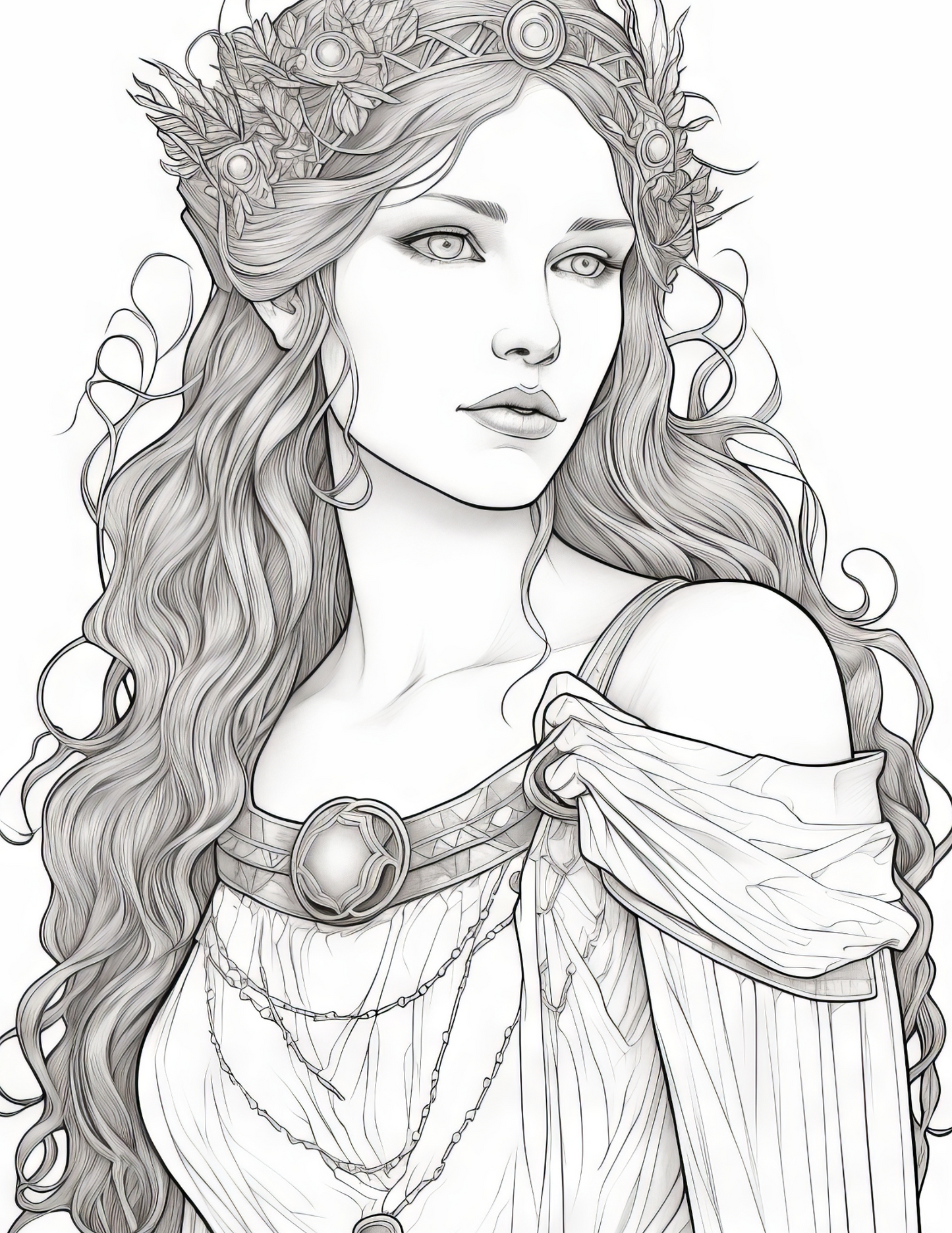 Fantasy Fairies - Instantly Downloadable Digital Adult Colouring Book