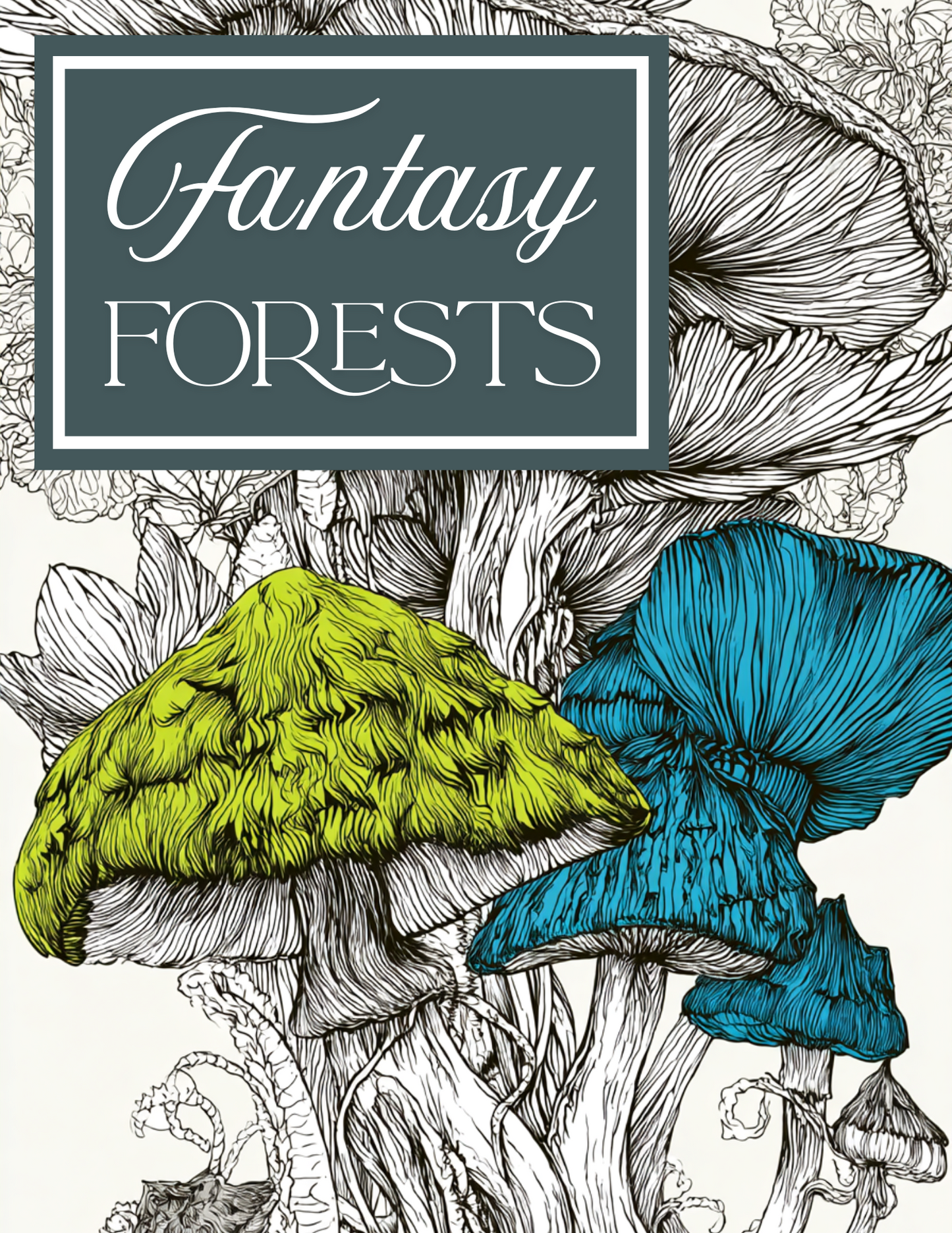 Fantasy Forests - Instantly Downloadable Digital Adult Colouring Book