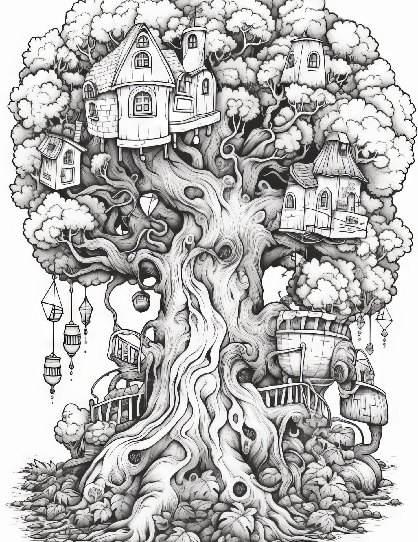 Fantasy Forests - Instantly Downloadable Digital Adult Colouring Book