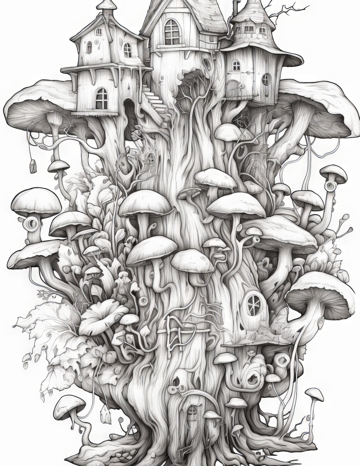 Fantasy Forests - Instantly Downloadable Digital Adult Colouring Book