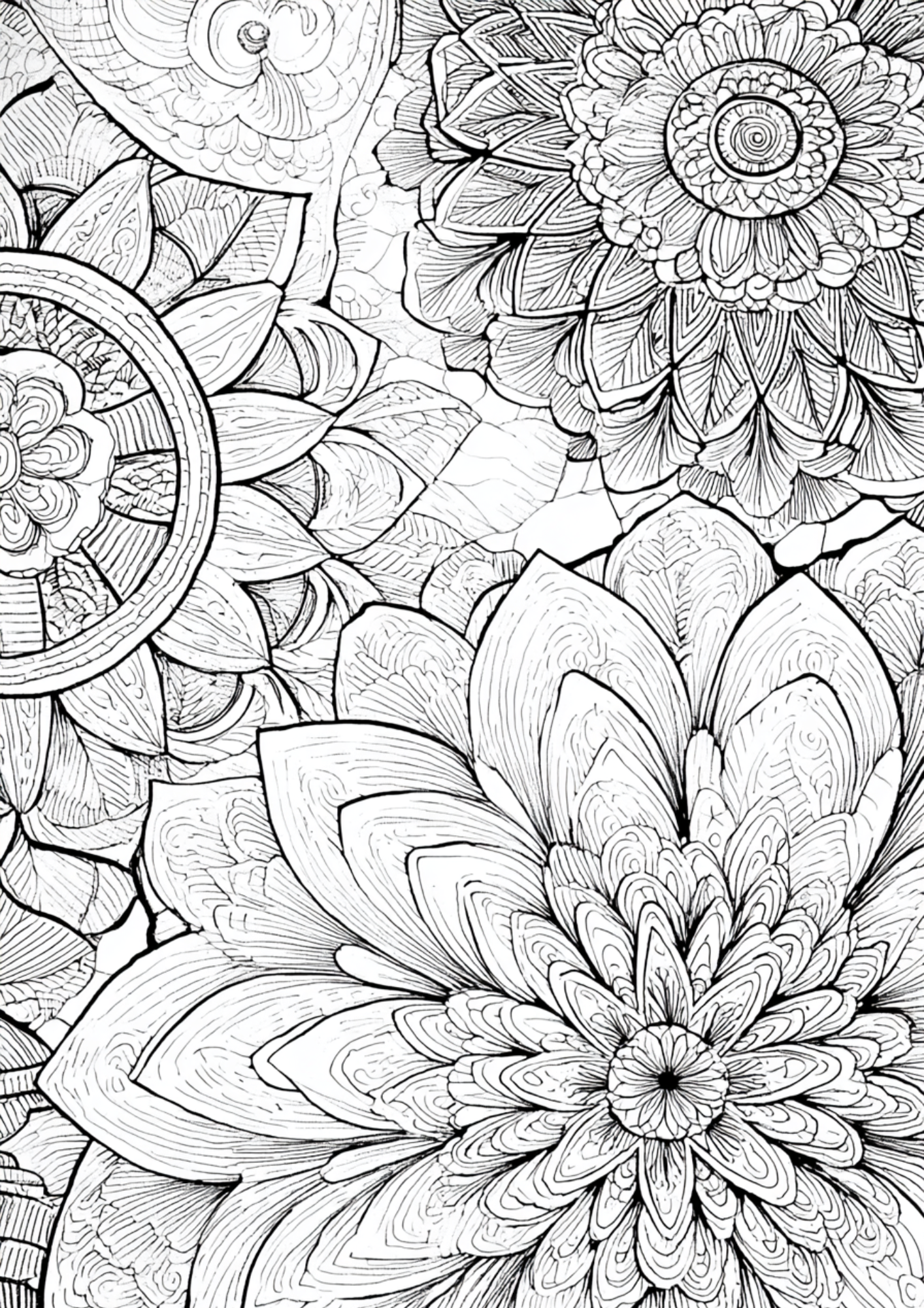 Mindfulness Patterns - Instantly Downloadable Digital Adult Colouring Book