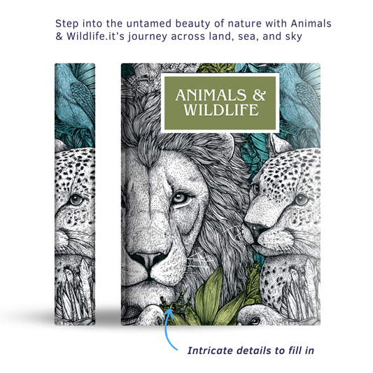 Animals & Wildlife - Instantly Downloadable Digital Adult Colouring Book