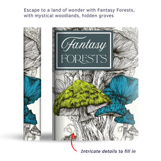 Fantasy Forests - Instantly Downloadable Digital Adult Colouring Book