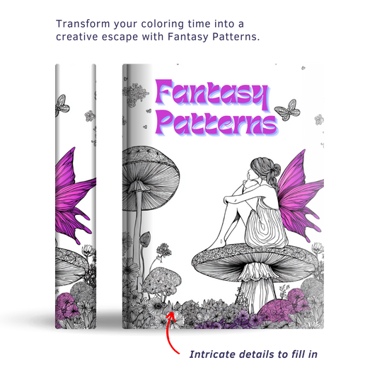 Fantasy Patterns - Instantly Downloadable Digital Adult Colouring Book