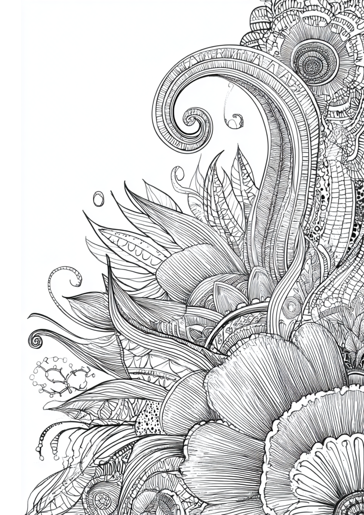 Whimsical Fantasy Worlds - Instantly Downloadable Digital Adult Colouring Book