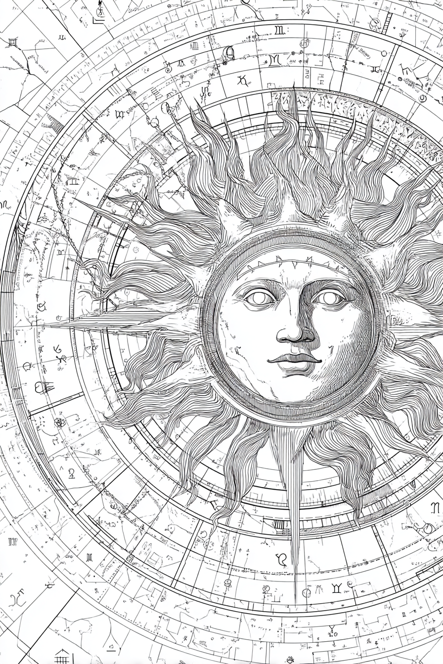 Astrology & Zodiac - Instantly Downloadable Digital Adult Colouring Book