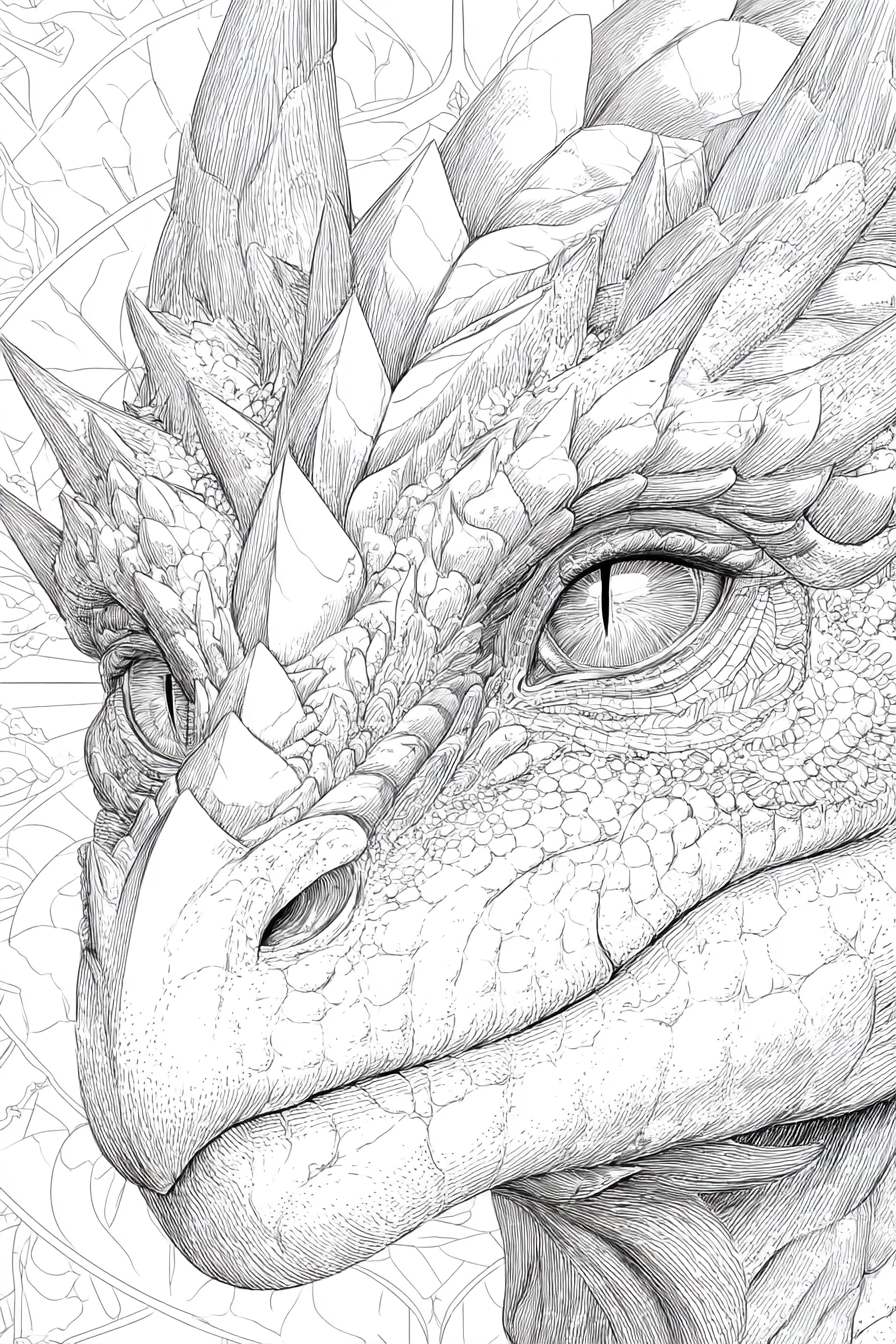 Fantasy Creatures - Instantly Downloadable Digital Adult Colouring Book