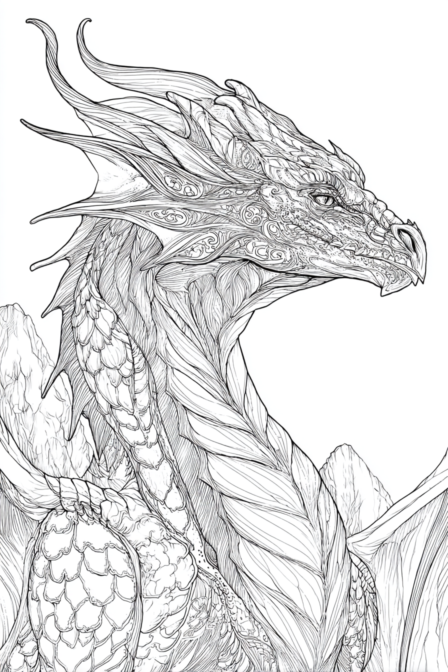 Fantasy Creatures - Instantly Downloadable Digital Adult Colouring Book