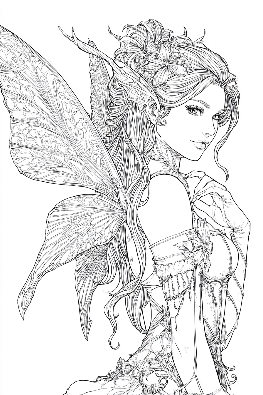 Fantasy Creatures - Instantly Downloadable Digital Adult Colouring Book