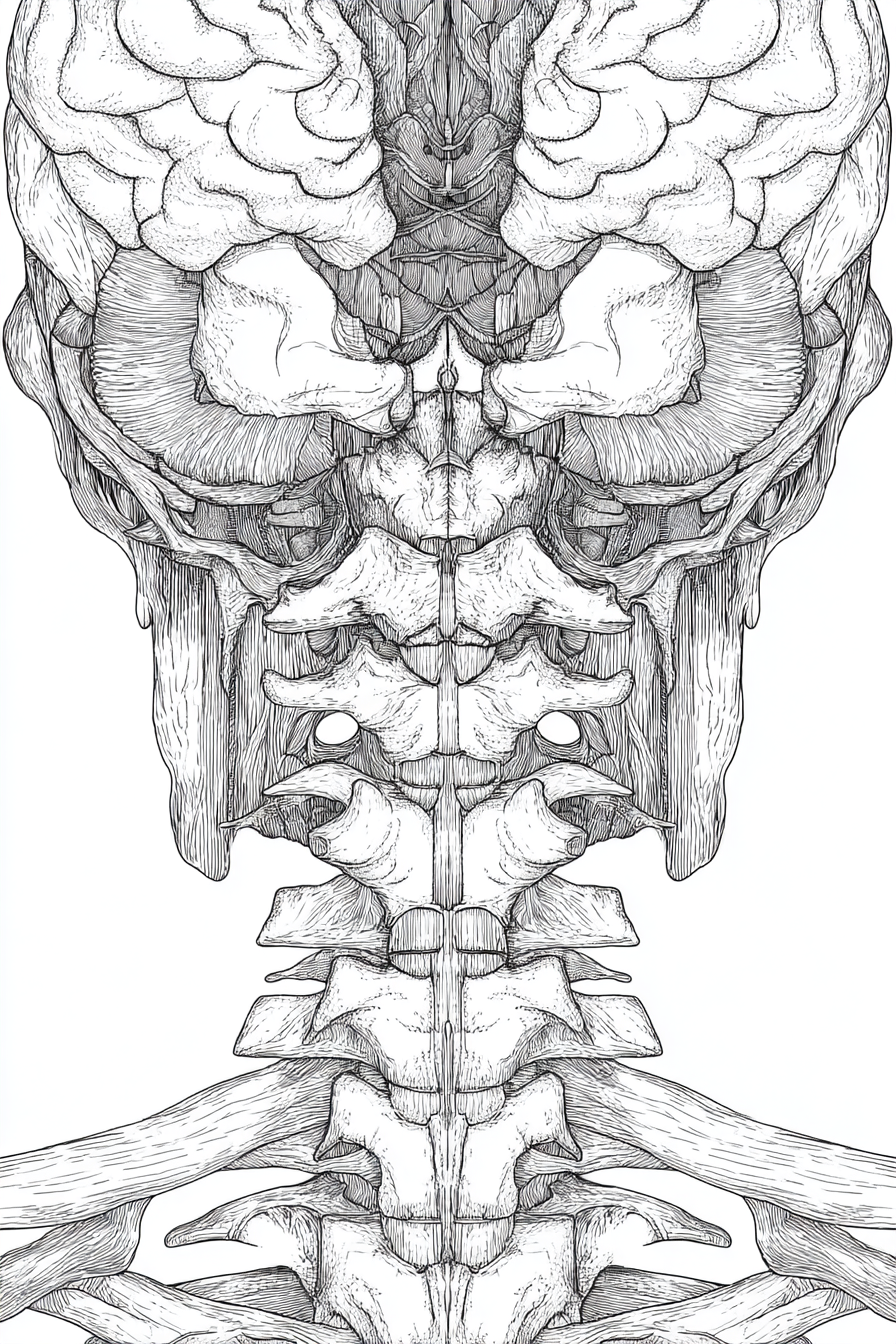 Human Anatomy & Educational Sketches - Instantly Downloadable Digital Adult Colouring Book