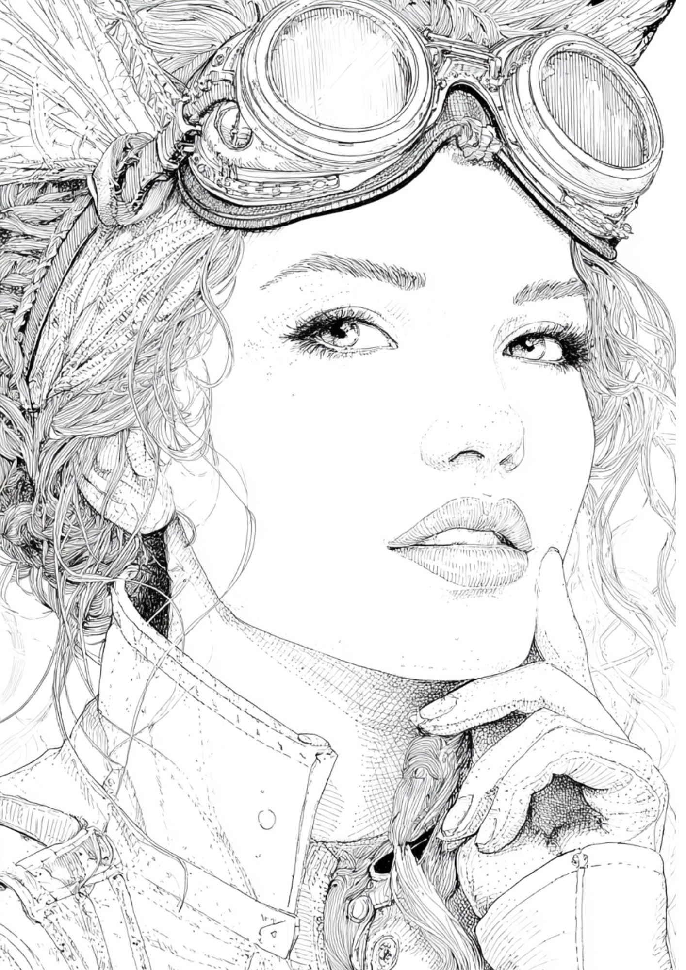 Steampunk - Instantly Downloadable Digital Adult Colouring Book